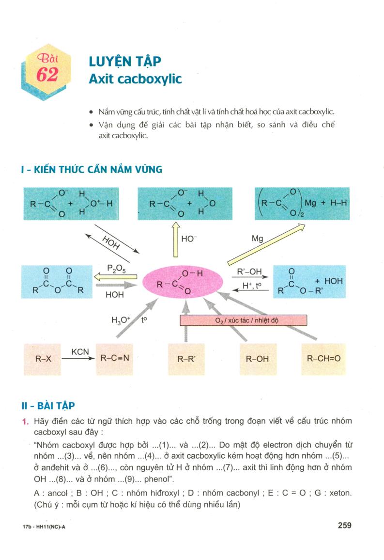 [SGK Scan] Luyện Tập Axit Cacboxylic - Sách Giáo Khoa - Học Online Cùng ...